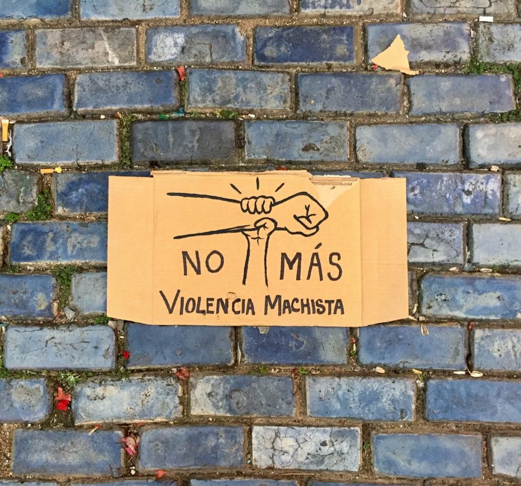 No más violencia machista / Ilustración de Andrea P. Montañez González
