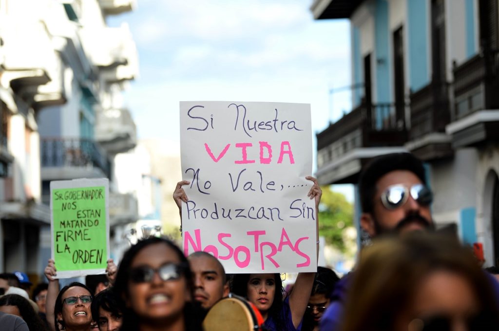 Foto del plantón feminista del 23 de noviembre de 2018 / Ana María Abruña Reyes