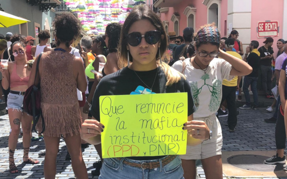 Manifestación 14 de julio frente a La Fortaleza para pedir renuncia de Ricardo Rosselló