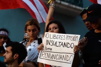 Manifestación por la renuncia de Ricardo Rosselló, noveno día, 19 de julio de 2019 (Ana María Abruña Reyes)