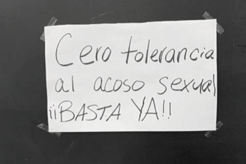 Cartel de denuncia acoso sexual UPR Humacao