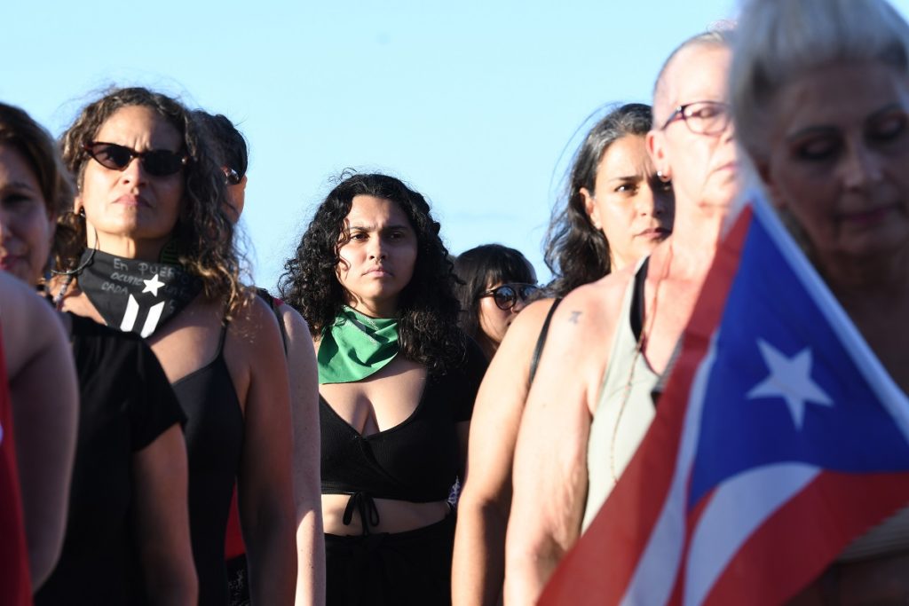 Foto de performance Un violador en tu camino Puerto Rico - Ana María Abruña Reyes