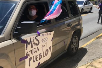 Caravana feminista protesta COVID-19