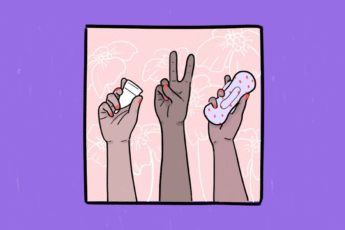 Usa de copa menstrual y toallas sanitarias en Puerto Rico