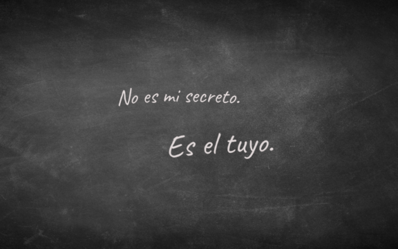 No es mi secreto