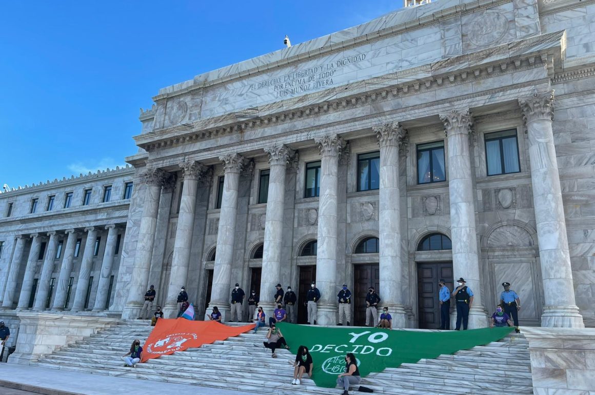 Manifestación en defensa del derecho al aborto 11 de enero de 2021