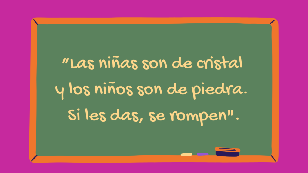 Estereotipos de género que se reproducen en las escuelas.