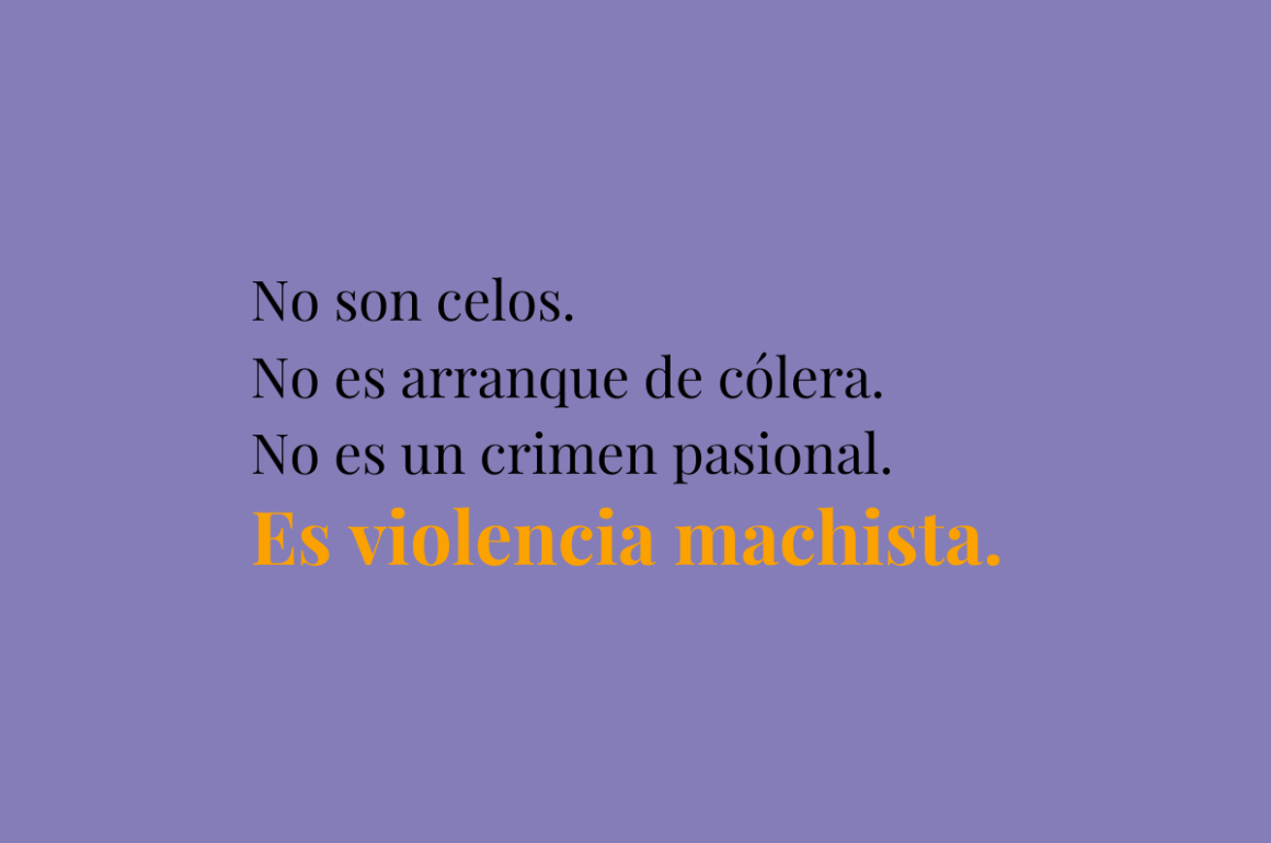 No es un crimen pasional