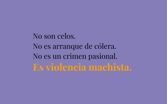 No es un crimen pasional