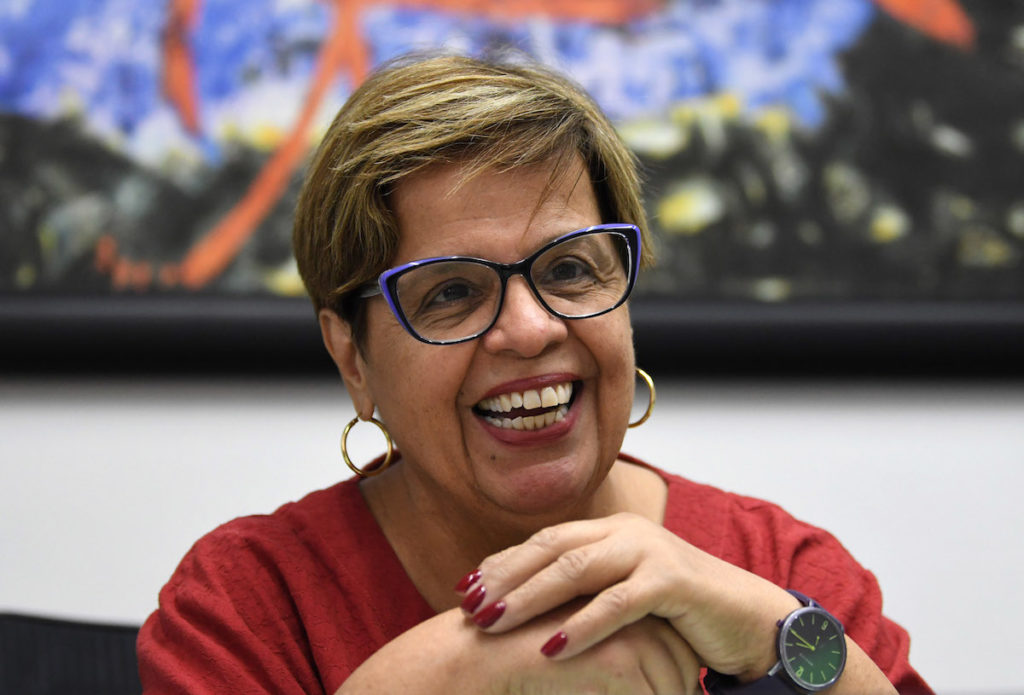 Olga López Báez, presidenta de la Junta de Directores de la Casa Protegida Julia de Burgos.